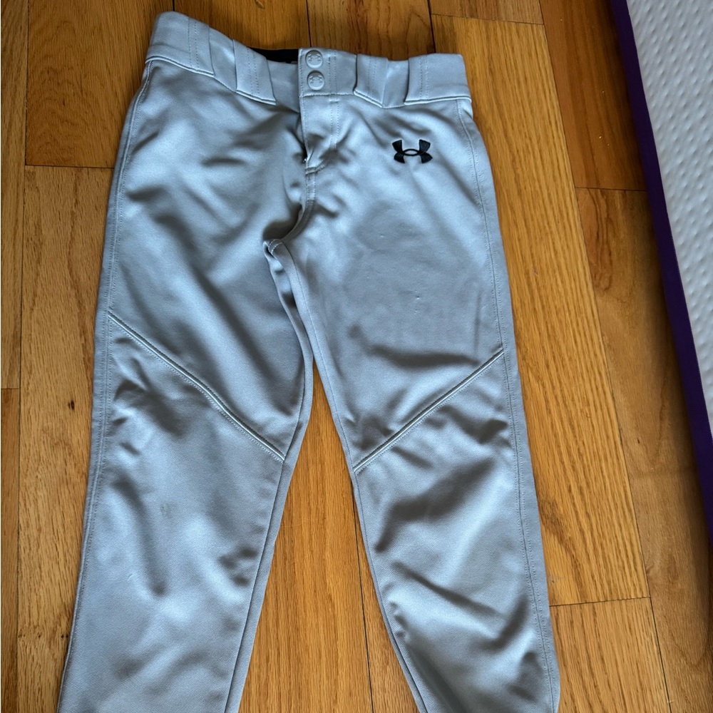Under Armour Kids Light Gray Baseball Pants